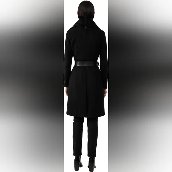 Mackage Nori 2-In-1 Double Face Wool Coat With Sash - Picture 3 of 10